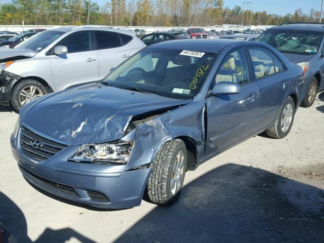 5NPET4AC3AH659501 - 2010 HYUNDAI SONATA GLS BLUE photo 2