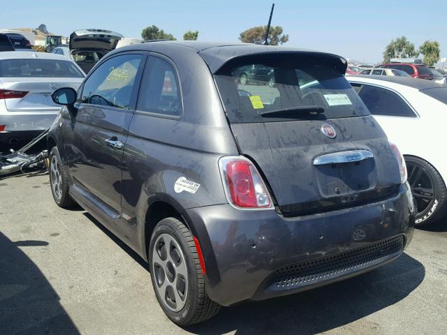 3C3CFFGE3ET175860 - 2014 FIAT 500 ELECTR CHARCOAL photo 3