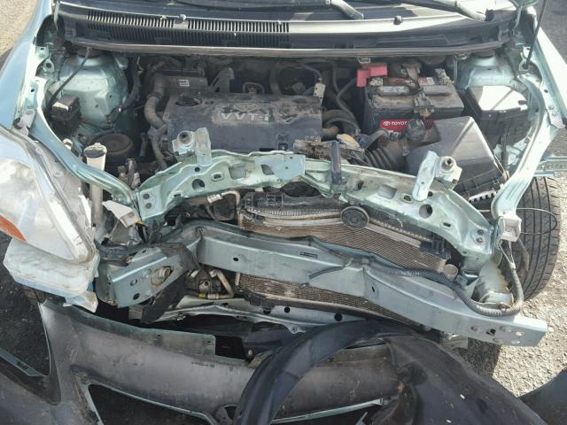 JTDBT923584027677 - 2008 TOYOTA YARIS GREEN photo 7