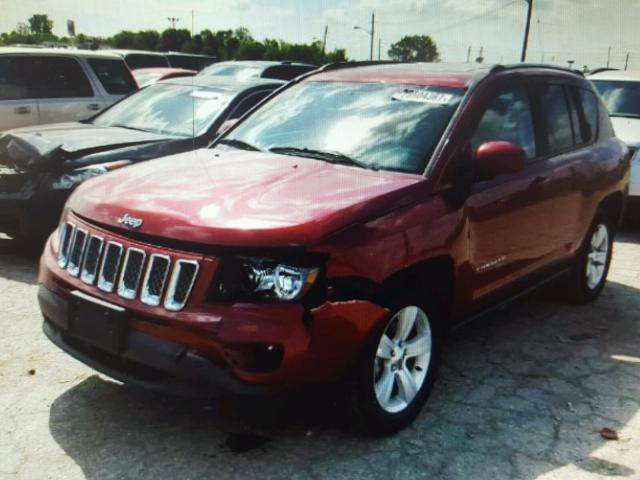 1C4NJDAB1HD197498 - 2017 JEEP COMPASS SP BURGUNDY photo 2
