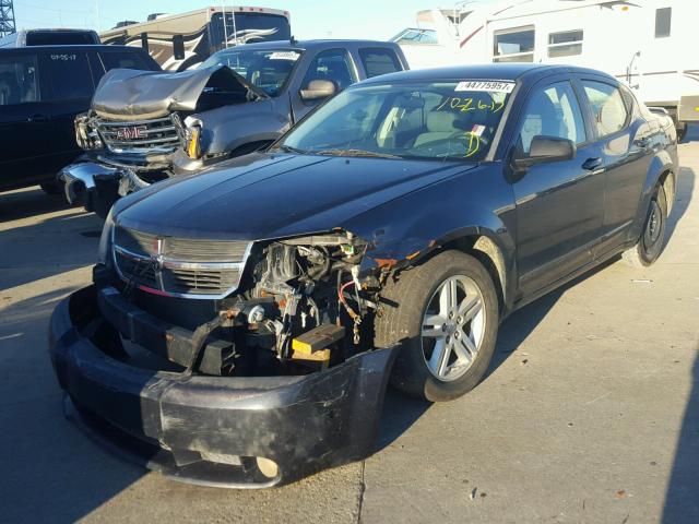 1B3LC56K98N567494 - 2008 DODGE AVENGER SX BLUE photo 2