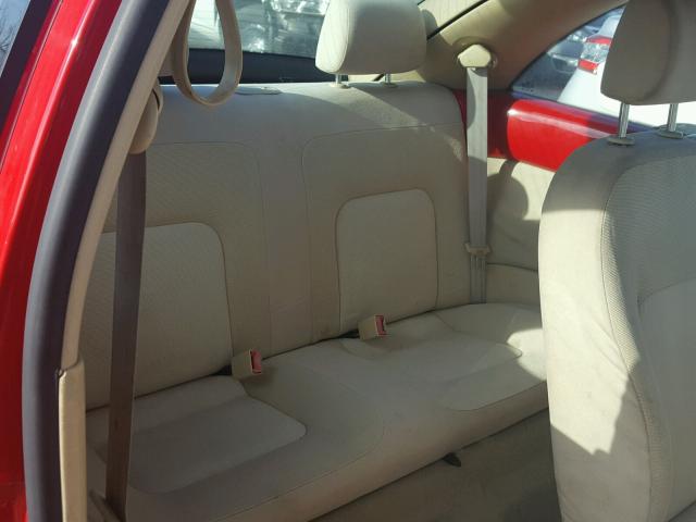 3VWBK31C65M405195 - 2005 VOLKSWAGEN NEW BEETLE 红色 照片 6