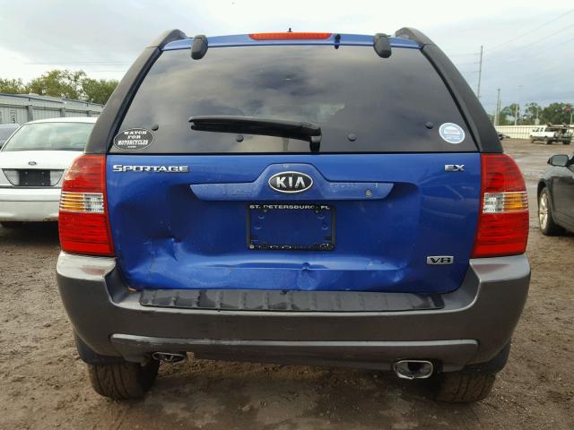 KNDJF723457133877 - 2005 KIA NEW SPORTA BLUE photo 9