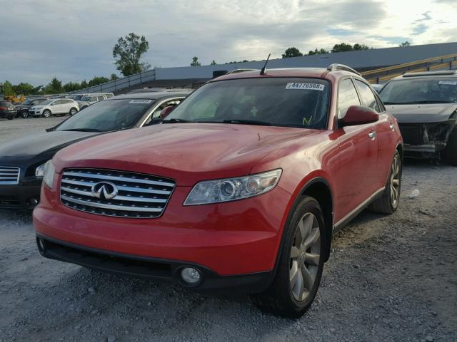 JNRBS08W13X001567 - 2003 INFINITI FX45 RED photo 2