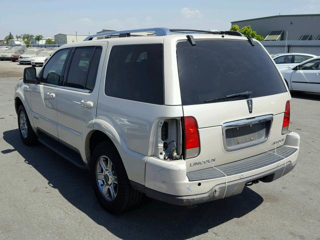 5LMEU68H85ZJ21667 - 2005 LINCOLN AVIATOR CREAM photo 3