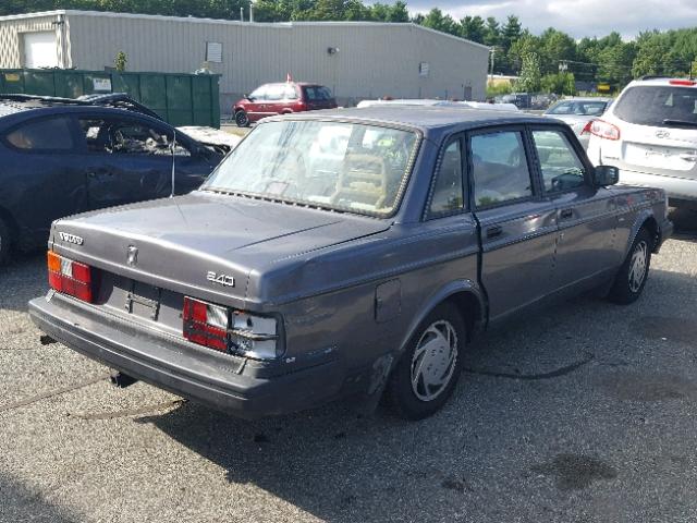 YV1AS880XN1463065 - 1992 VOLVO 240 BASE GRAY photo 4