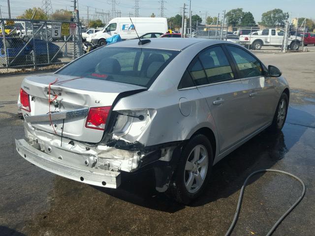 1G1PC5SB9F7267468 - 2015 CHEVROLET CRUZE LT SILVER photo 4