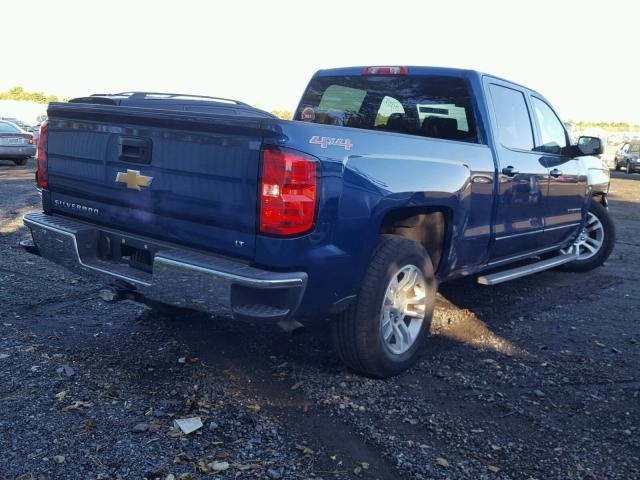 3GCUKREC6FG335397 - 2015 CHEVROLET SILVERADO BLUE photo 4