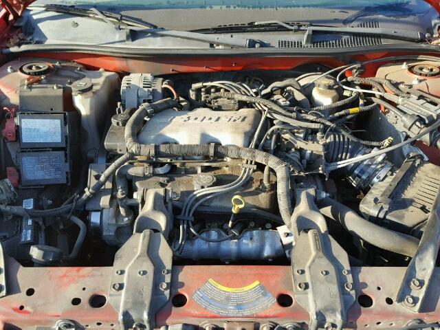 2G1WF52E549101571 - 2004 CHEVROLET IMPALA RED photo 7