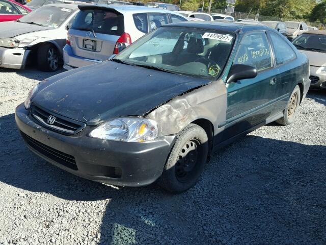 1HGEJ8248YL104894 - 2000 HONDA CIVIC EX GREEN photo 2