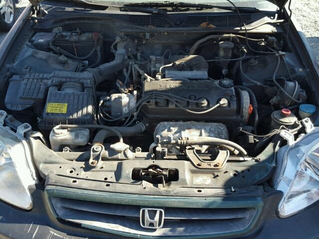 1HGEJ8248YL104894 - 2000 HONDA CIVIC EX GREEN photo 7