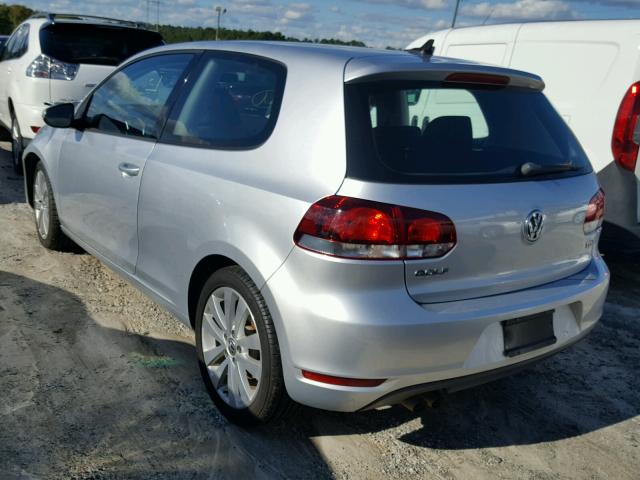 WVWBM7AJ9DW038097 - 2013 VOLKSWAGEN GOLF 银色 照片 3