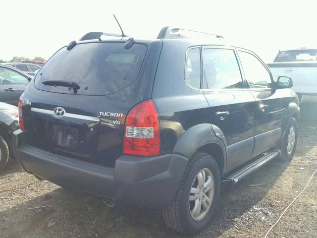 KM8JN12D08U916821 - 2008 HYUNDAI TUCSON SE BLACK photo 4