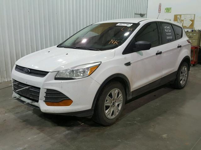 1FMCU0F79EUA45066 - 2014 FORD ESCAPE S WHITE photo 2