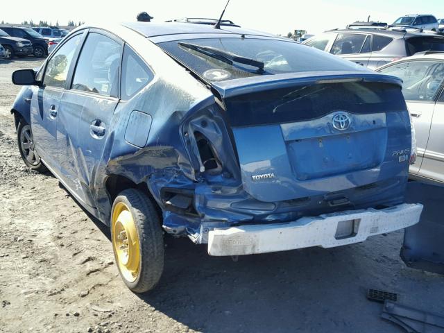 JTDKB20U187761415 - 2008 TOYOTA PRIUS BLUE photo 3