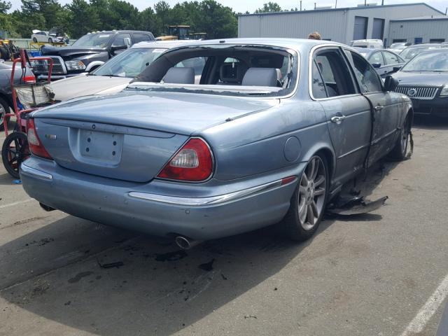 SAJWA73BX4TG15189 - 2004 JAGUAR XJR S BLUE photo 4