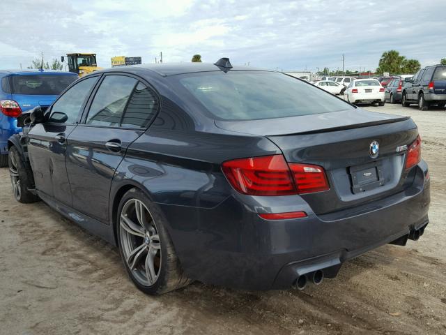 WBSFV9C54DC773221 - 2013 BMW M5 GRAY photo 3