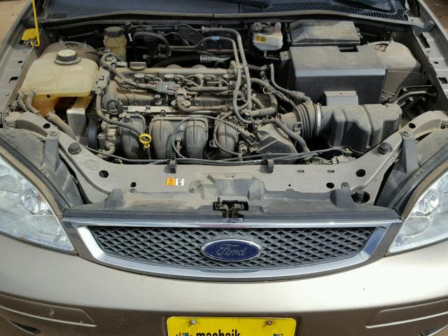 1FAFP36N85W264653 - 2005 FORD FOCUS ZXW BEIGE photo 7