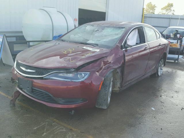 1C3CCCFB2HN500968 - 2017 CHRYSLER 200 LX BURGUNDY photo 2