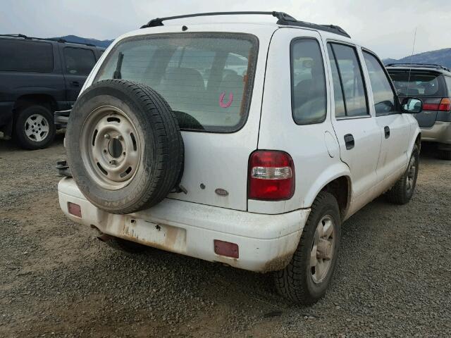 KNDJA7233Y5635858 - 2000 KIA SPORTAGE WHITE photo 4