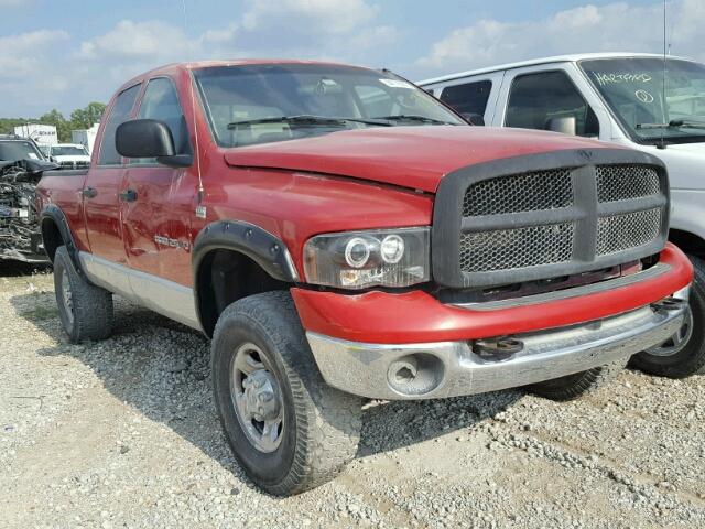 3D7KU28DX4G185407 - 2004 DODGE RAM 2500 S RED photo 1