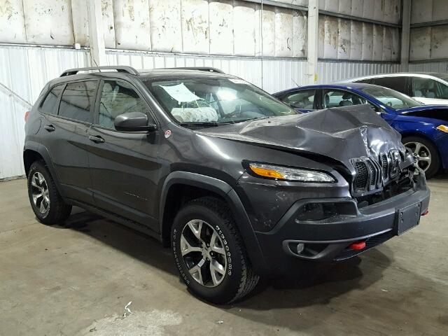 1C4PJMBS4FW604058 - 2015 JEEP CHEROKEE T CHARCOAL photo 1