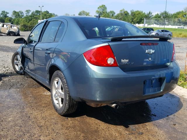 1G1AF5F50A7120580 - 2010 CHEVROLET COBALT 2LT TEAL photo 3