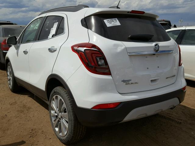 KL4CJASB1JB591843 - 2018 BUICK ENCORE PRE WHITE photo 3