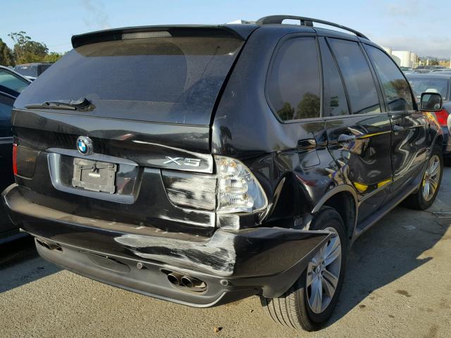 5UXFB53575LV15462 - 2005 BMW X5 4.4I BLACK photo 4