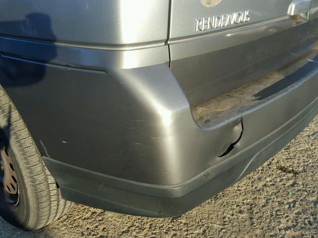 3G5DA03E64S524278 - 2004 BUICK RENDEZVOUS GRAY photo 9