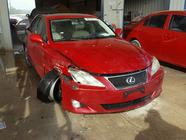 JTHBK262682078577 - 2008 LEXUS IS 250 MAROON photo 1