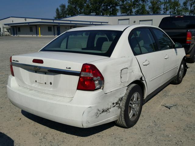 1G1ZS57F17F266393 - 2007 CHEVROLET MALIBU LS Ақ фото 4