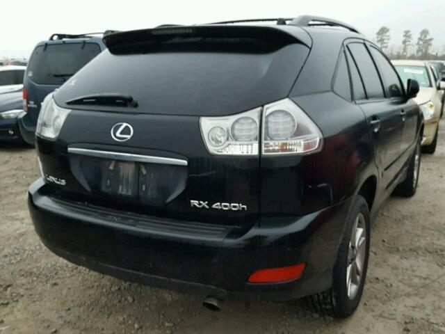 JTJGW31U660001935 - 2006 LEXUS RX 400 BLACK photo 4