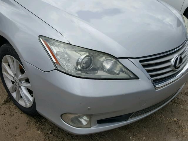 JTHBK1EGXB2466717 - 2011 LEXUS ES 350 SILVER photo 9