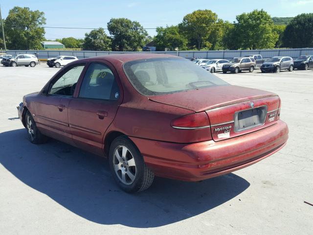 3MEFM66L9WM612009 - 1998 MERCURY MYSTIQUE L MAROON photo 3