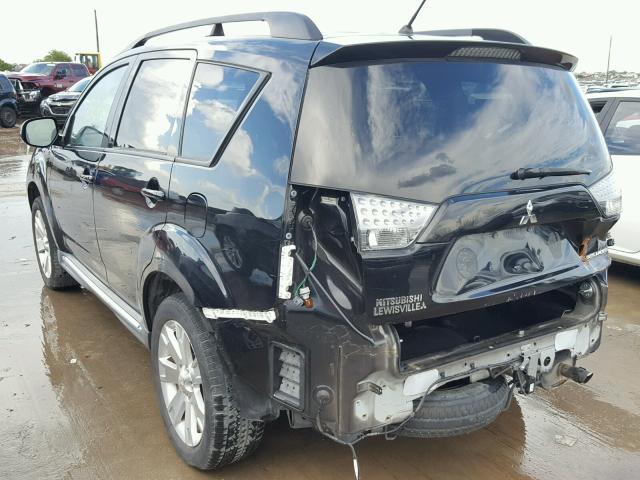 JA4AS3AW2BU033851 - 2011 MITSUBISHI OUTLANDER BLACK photo 3