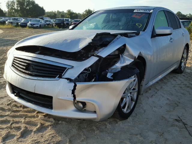 JN1CV6AR8DM756837 - 2013 INFINITI G37 SILVER photo 2