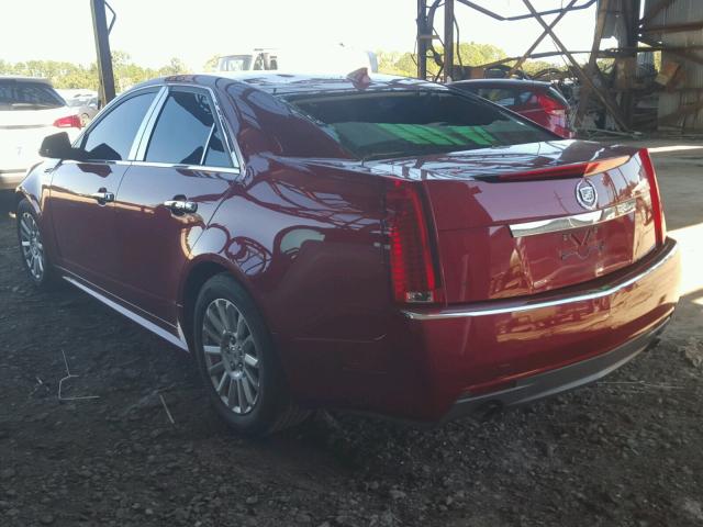 1G6DE5EG7A0147751 - 2010 CADILLAC CTS LUXURY RED photo 3