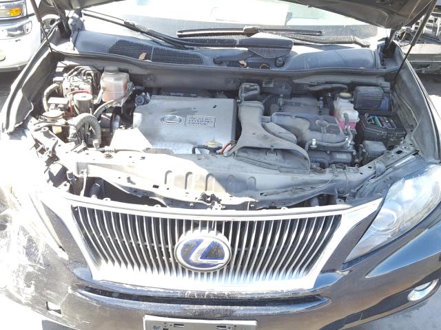 JTJZB1BA5A2003170 - 2010 LEXUS RX 450 BLUE photo 7