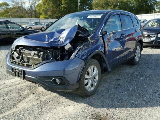 2HKRM4H59DH693548 - 2013 HONDA CR-V EX BLUE photo 2