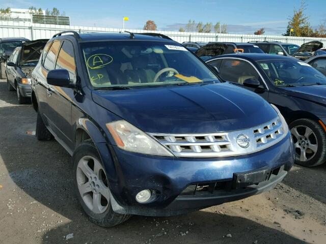 JN8AZ08W75W410824 - 2005 NISSAN MURANO SL BLUE photo 1