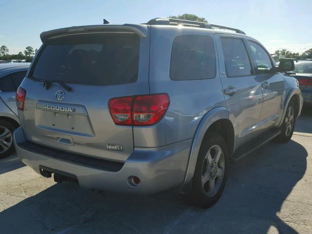 5TDZY5G12CS042912 - 2012 TOYOTA SEQUOIA SR SILVER photo 4