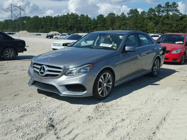 WDDHF5KB4EA850203 - 2014 MERCEDES-BENZ E 350 GRAY photo 2