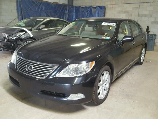 JTHGL46F675010892 - 2007 LEXUS LS 460L BLACK photo 2