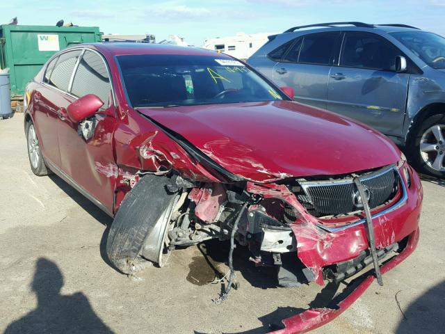 JTHBH96S765031397 - 2006 LEXUS GS GENERAT RED photo 1