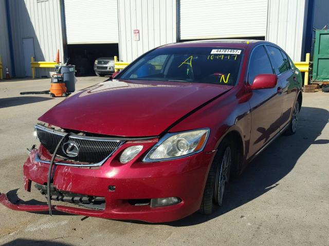 JTHBH96S765031397 - 2006 LEXUS GS GENERAT RED photo 2