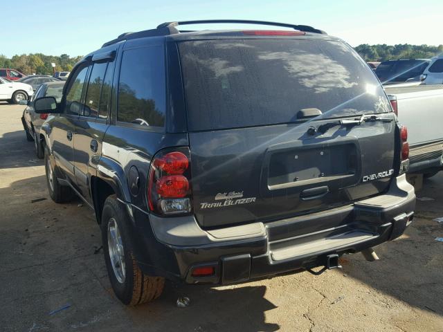 1GNDS13S342351890 - 2004 CHEVROLET TRAILBLAZE BLACK photo 3