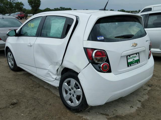 1G1JA6SH1E4211238 - 2014 CHEVROLET SONIC LS WHITE photo 3