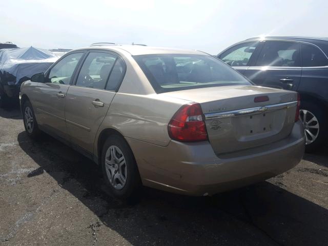 1G1ZS58F47F209328 - 2007 CHEVROLET MALIBU LS თაფლისფერი ფოტო 3