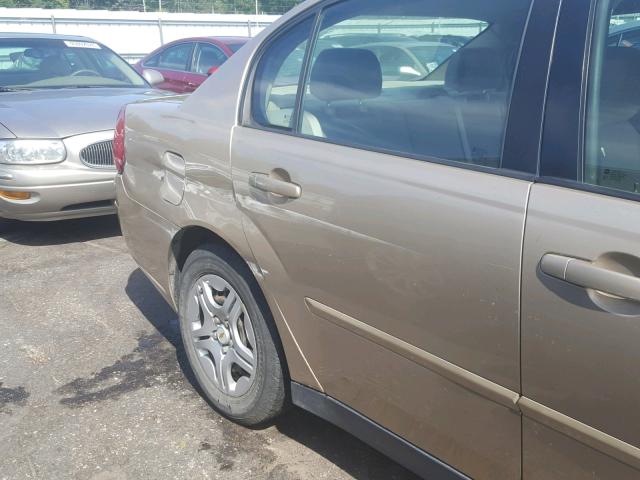 1G1ZS58F47F209328 - 2007 CHEVROLET MALIBU LS თაფლისფერი ფოტო 9